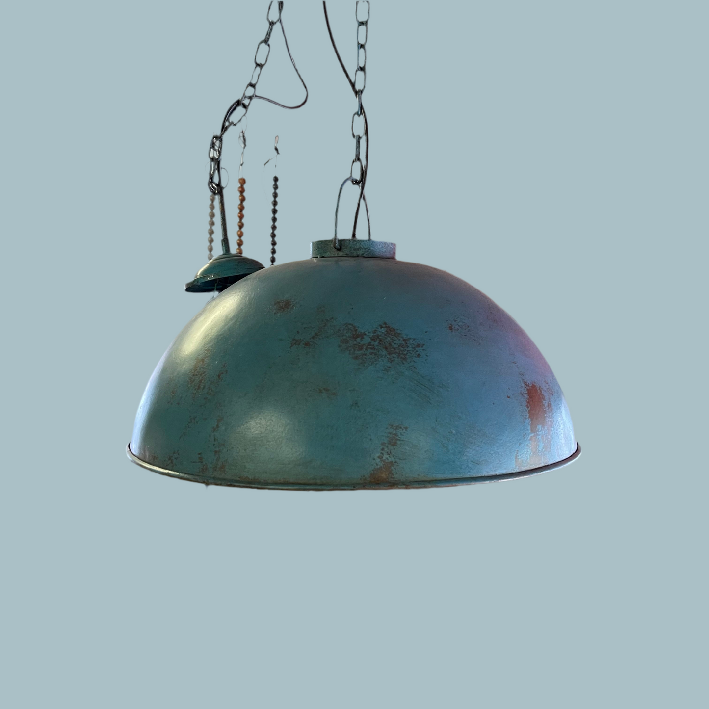Loftlampe i industriel stil Ø55 blå
