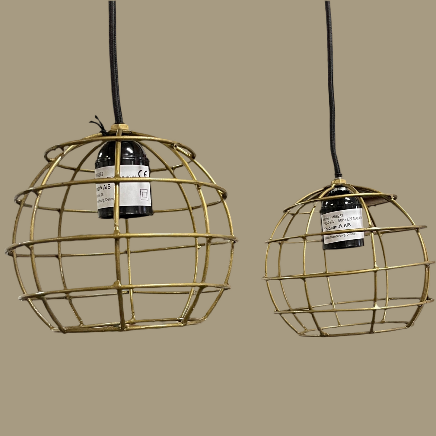 Messing loftslampe