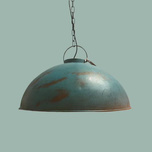 Loftlampe i industriel stil Ø55 blå