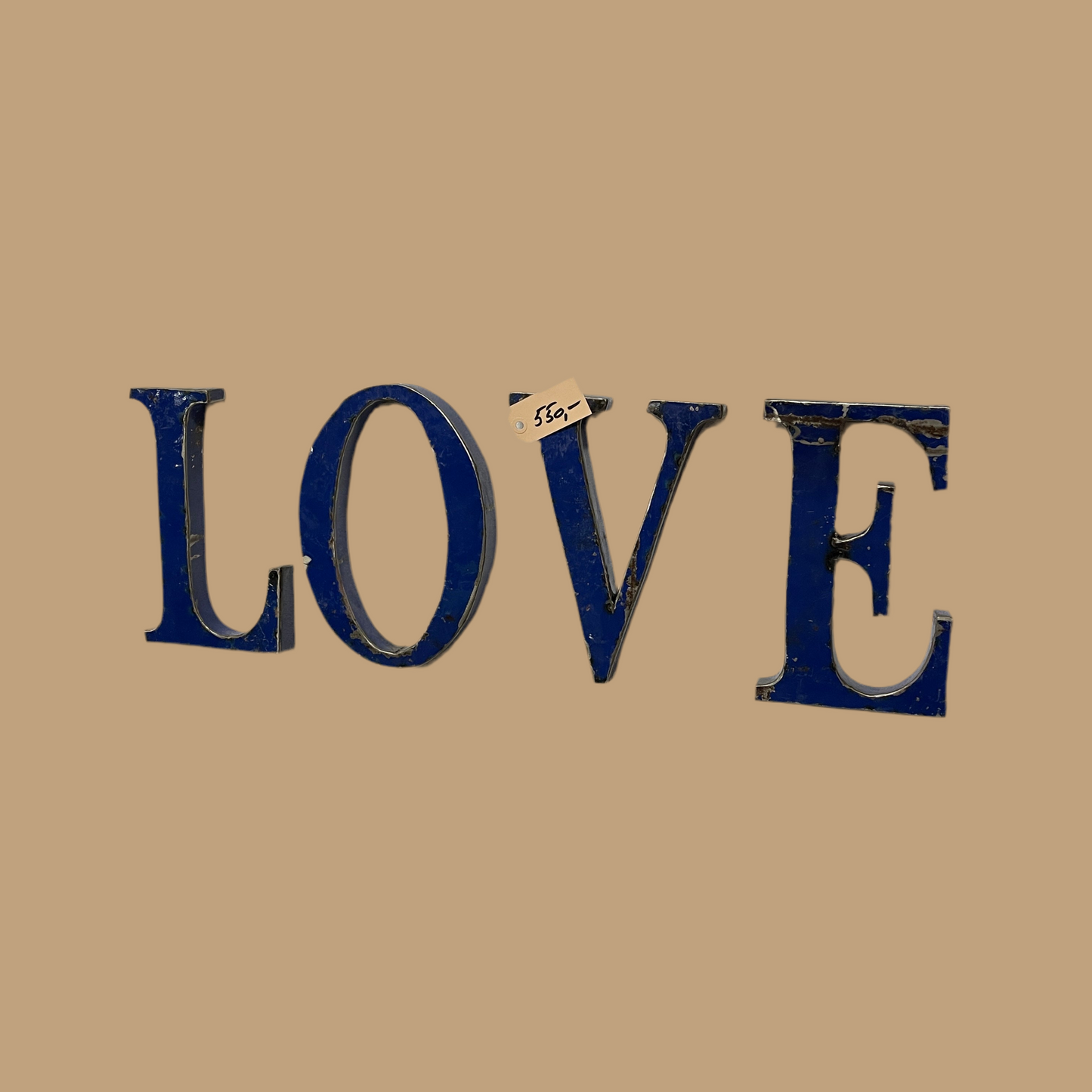 Metal LOVE skilt