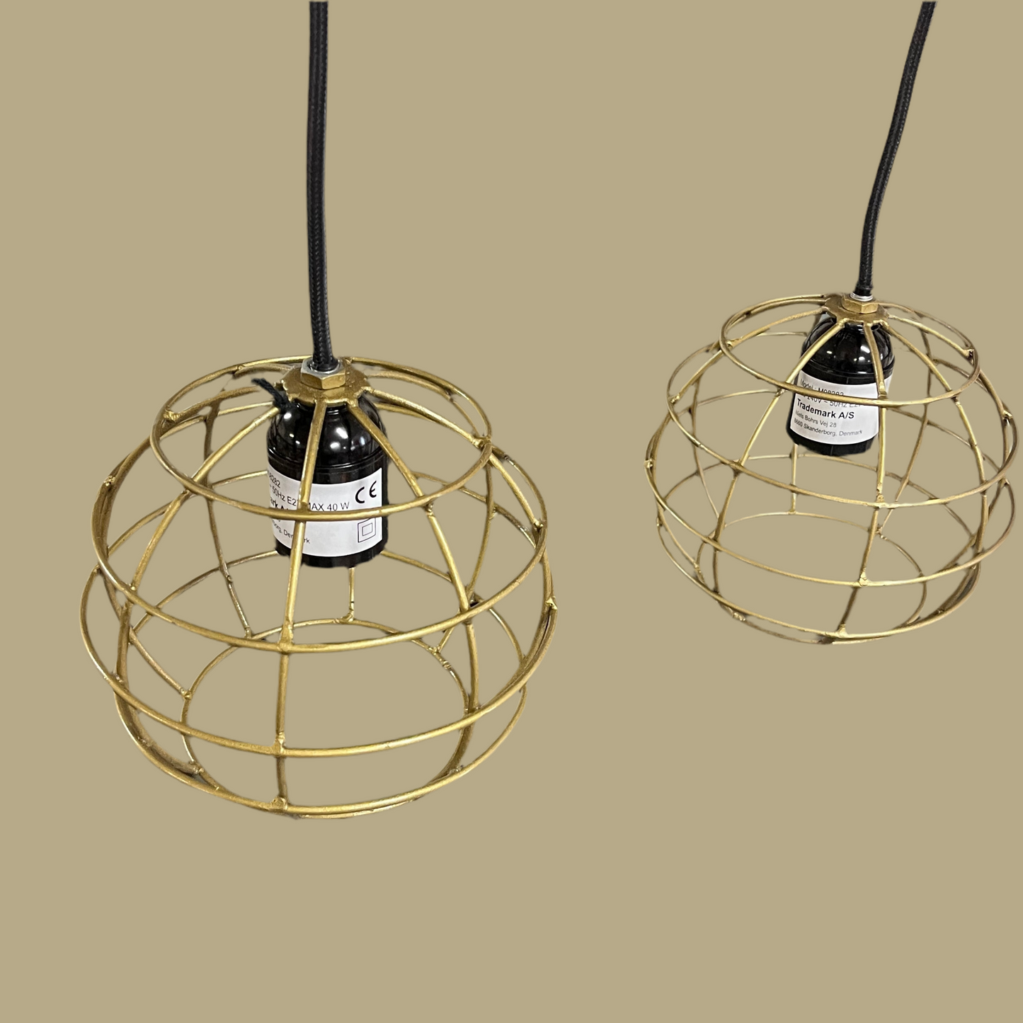 Messing loftslampe
