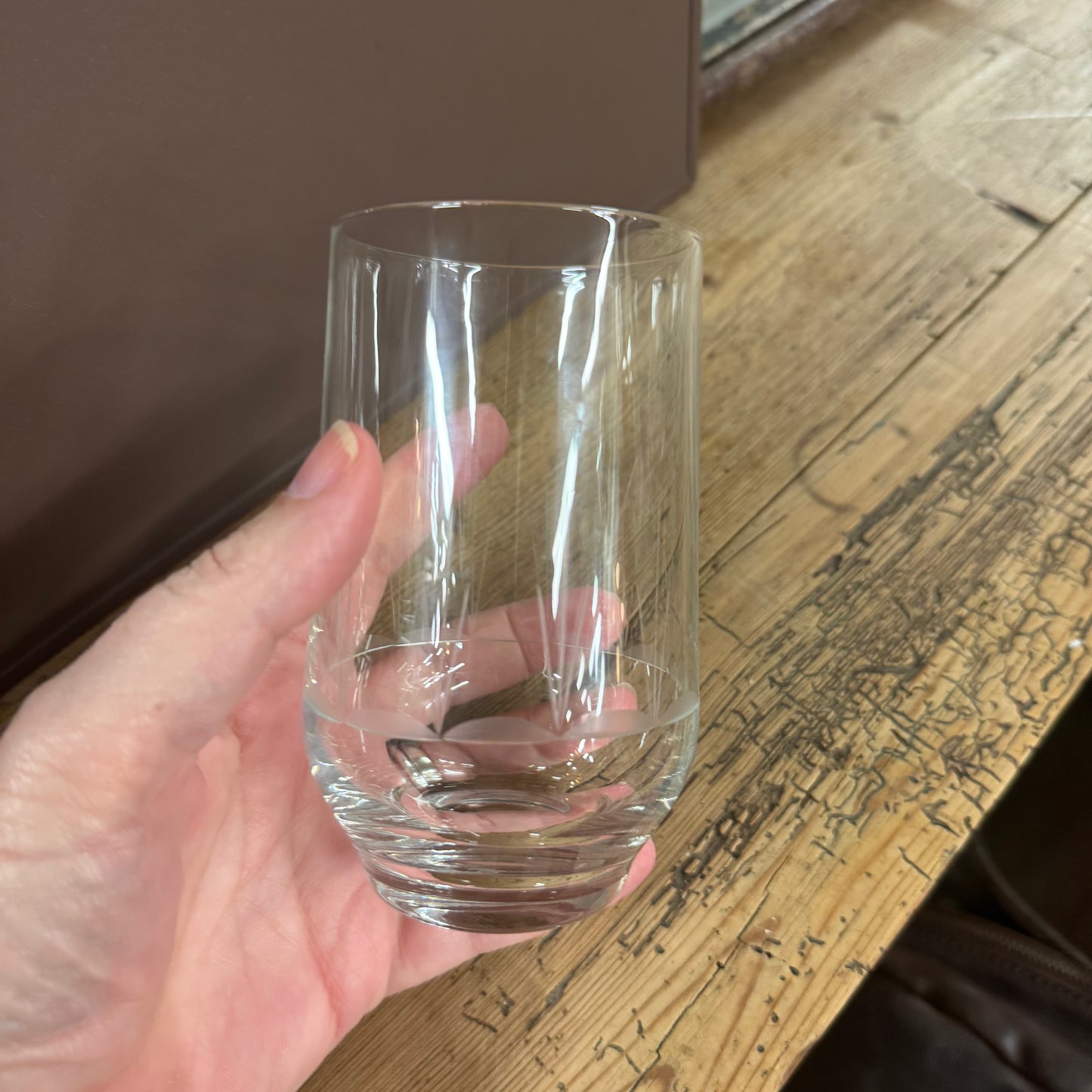 Alster vand / ølglas 6 stk - mundblæst håndslebet