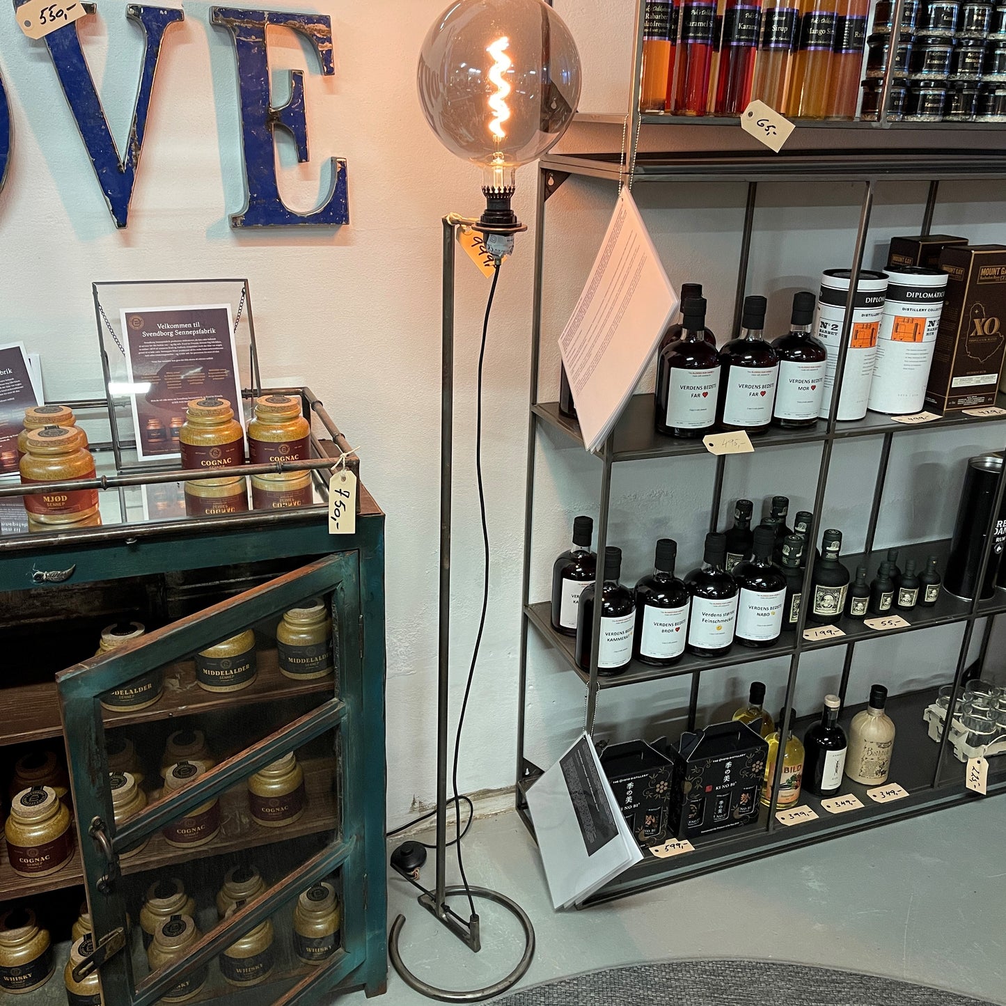 Industri gulv lampe