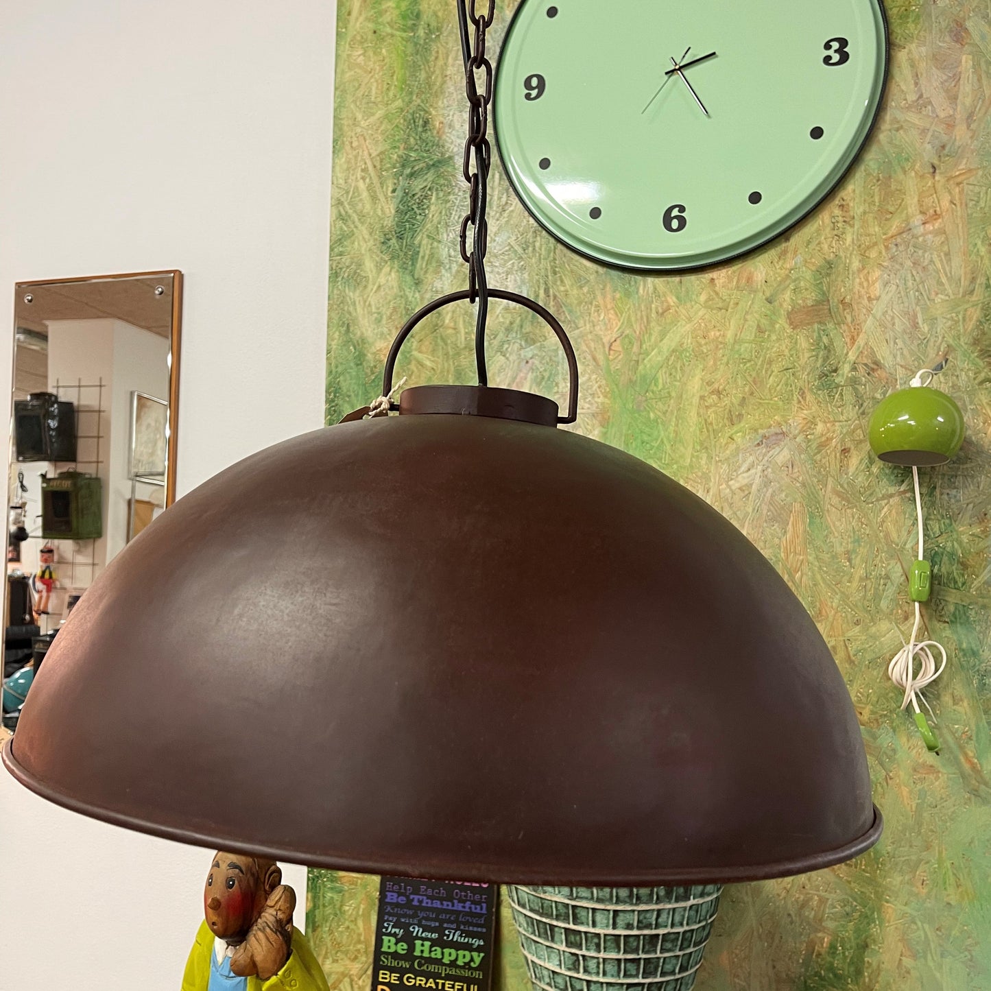 Loftlampe i industriel stil