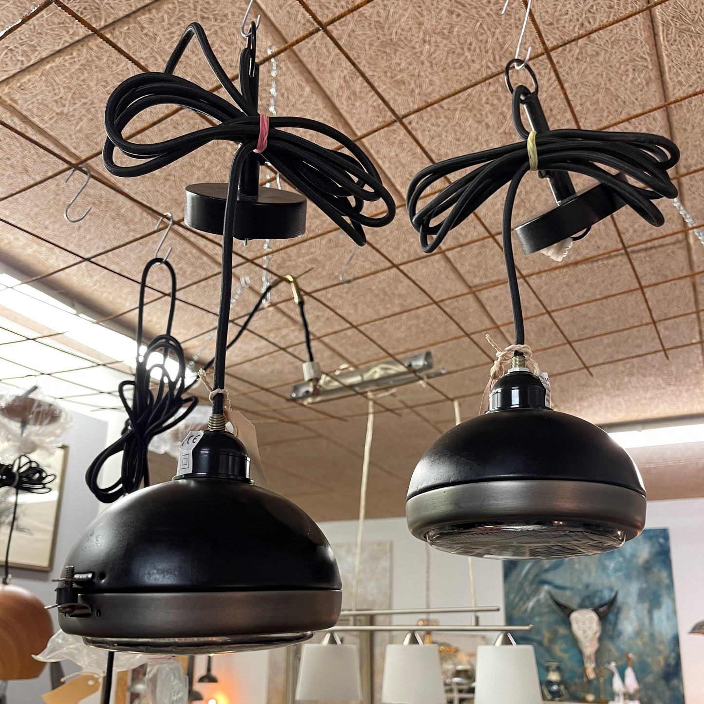 Traktor lygte lavet som lampe