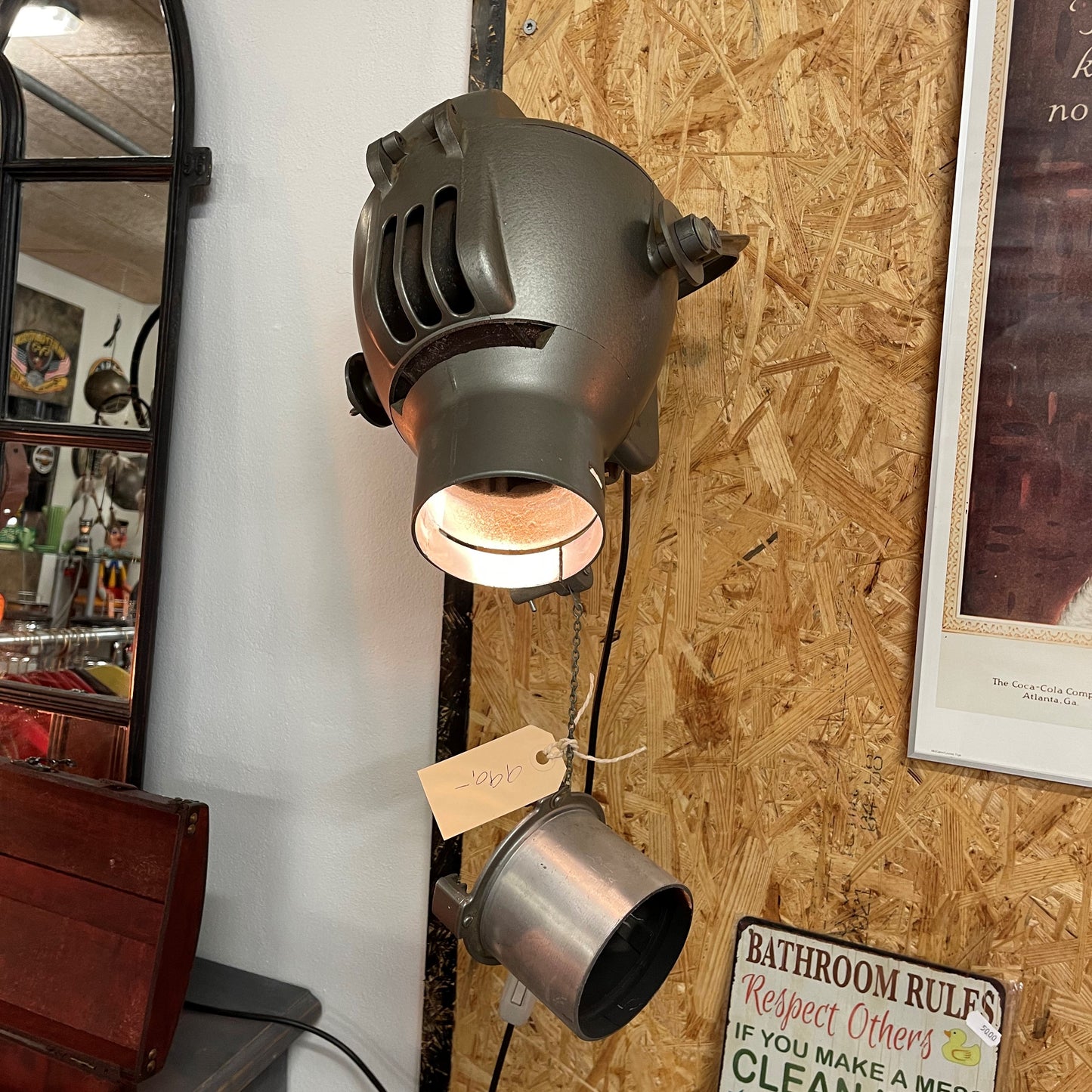 Gammel film industri lampe