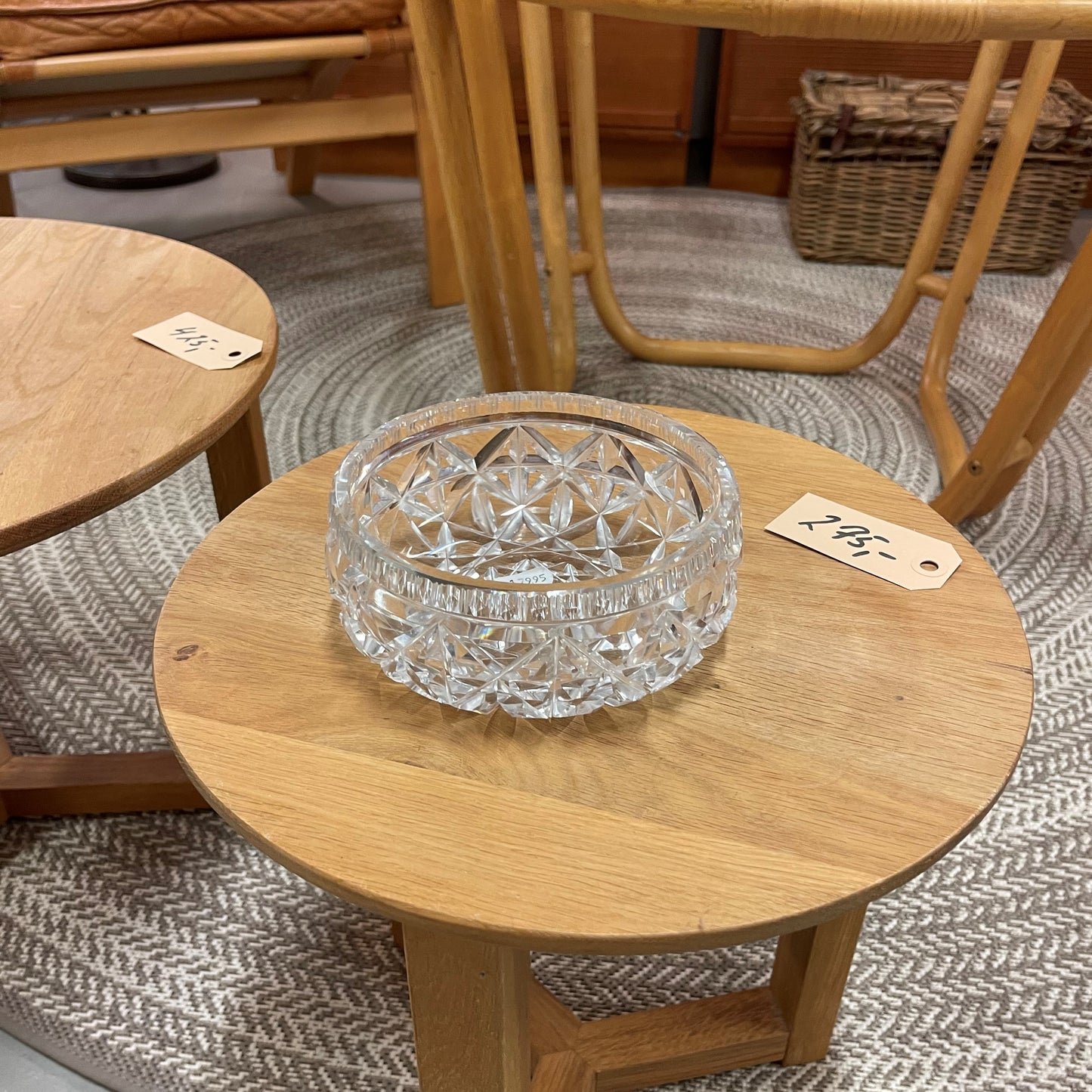 Krystal skål, i fin stand uden skår
