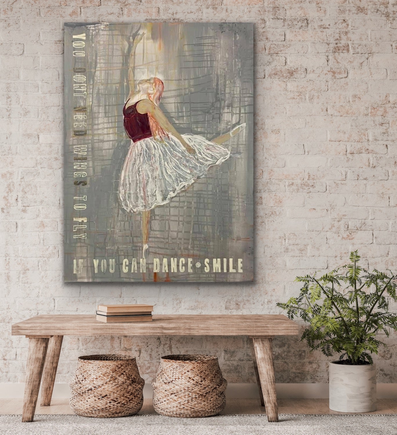 Maleri “If you can Dance…” 100x150