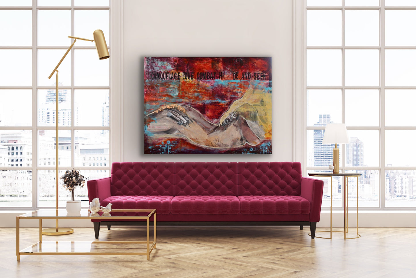 Maleri “Kan man det …” 100x150