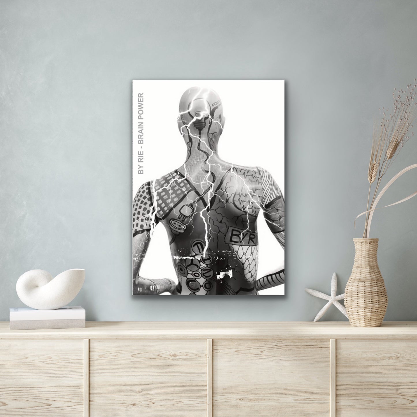 Poster “Brain Power” (Black and White)