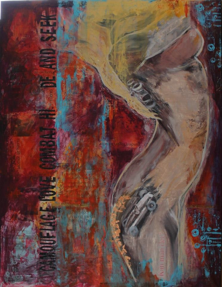 Maleri “Kan man det …” 100x150
