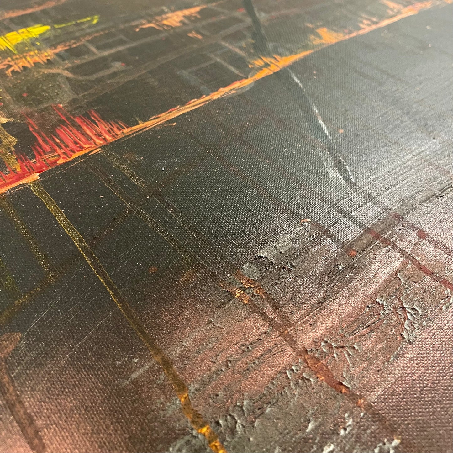 Maleri “Be in love with a soul…orange…” 100x150