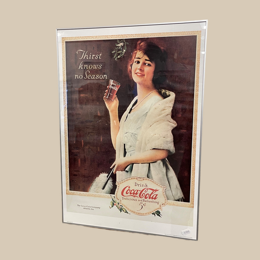 Coca Cola i glas ramme