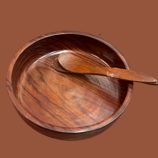 Teaktræ salatskålen