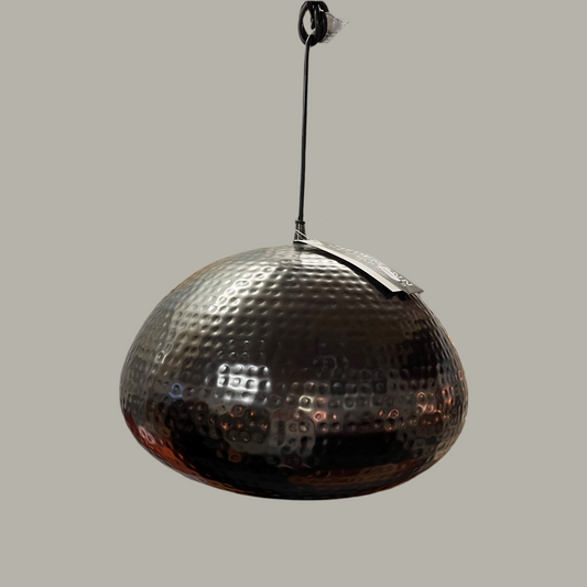 Sort metal loft lampe i metal