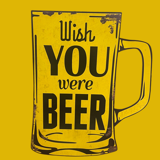 Metal skilt beer