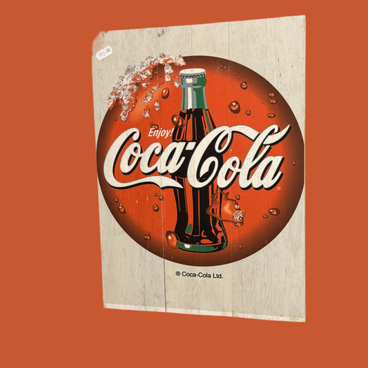 Coca Cola træskilt