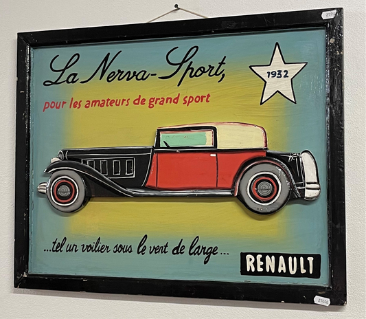 Renault car træskilt