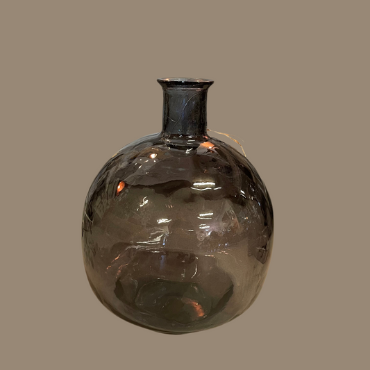 Sort / røgfarvet gulv / bord vase (bowle)