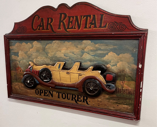 Mann Cave Car træskilt