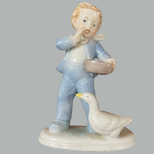 Royal Copenhagen - Dreng fordre gås