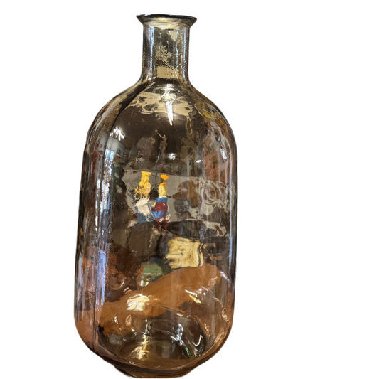 Glas vase røgfarvet