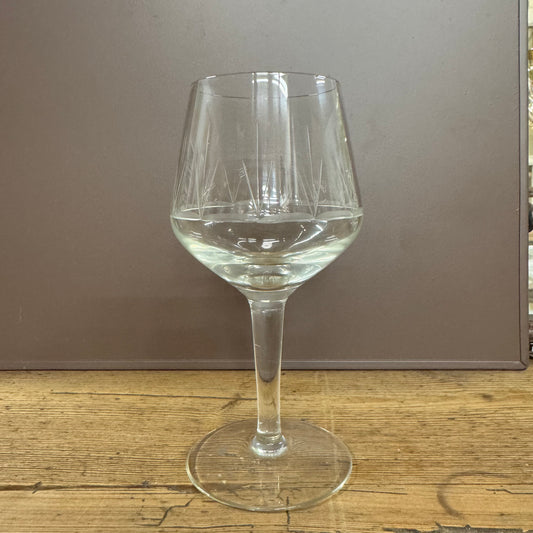 Alster dessertvin/ romglas 8 stk - mundblæst håndslebet