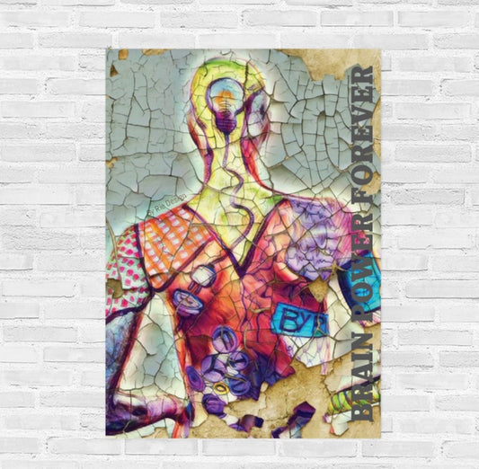 Poster “Brain Power” (Rustic)