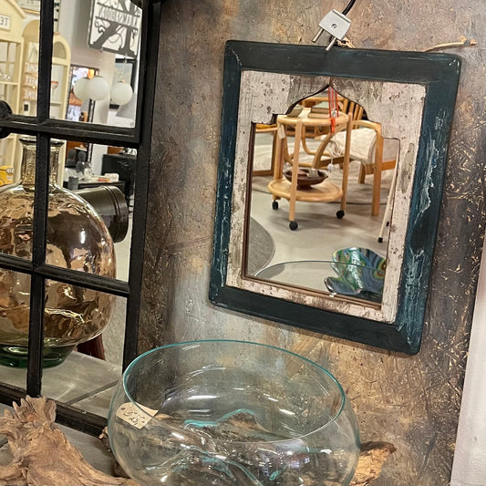 Upcycled Antik Indisk dekorationsspejl