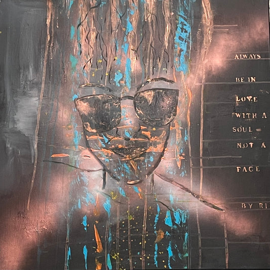 Maleri “Be in love with a soul…tyrkisk…” 100x150