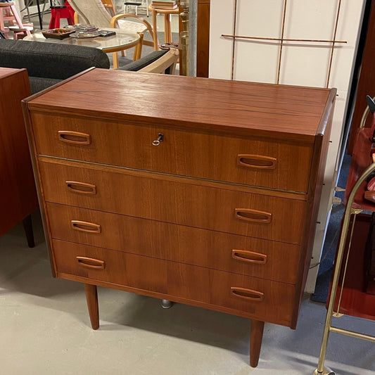 Teaktræs kommode med spejl indsats