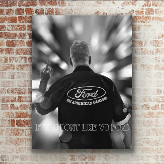 Poster “kan du li’ V8 Ford”